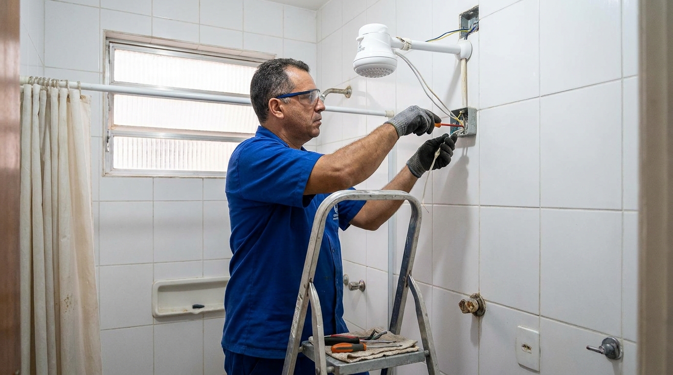 Instalacao de chuveiro eletrico em Volta Redonda‑RJ