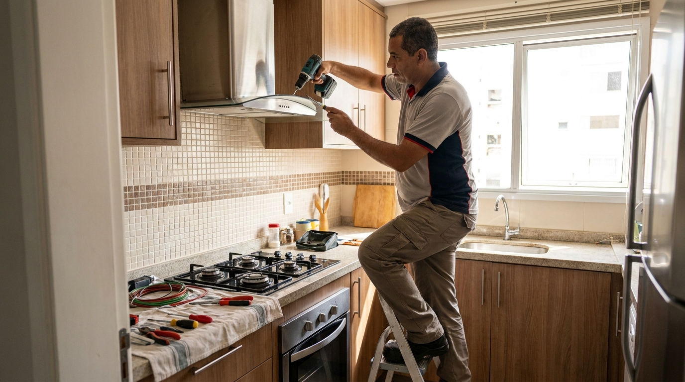 Instalacao de coifa e exaustor profissional em Volta Redonda‑RJ