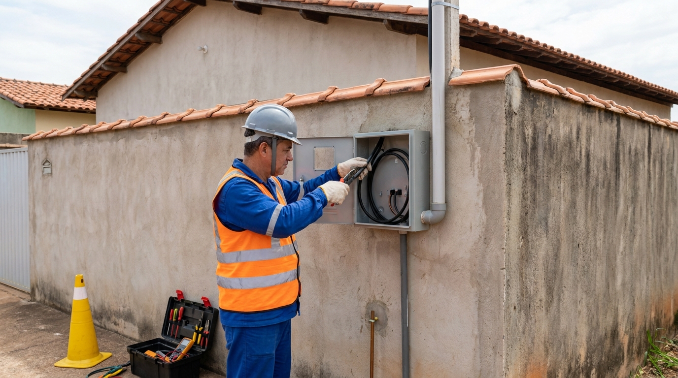 Instalacao de padrao de energia profissional em Volta Redonda‑RJ