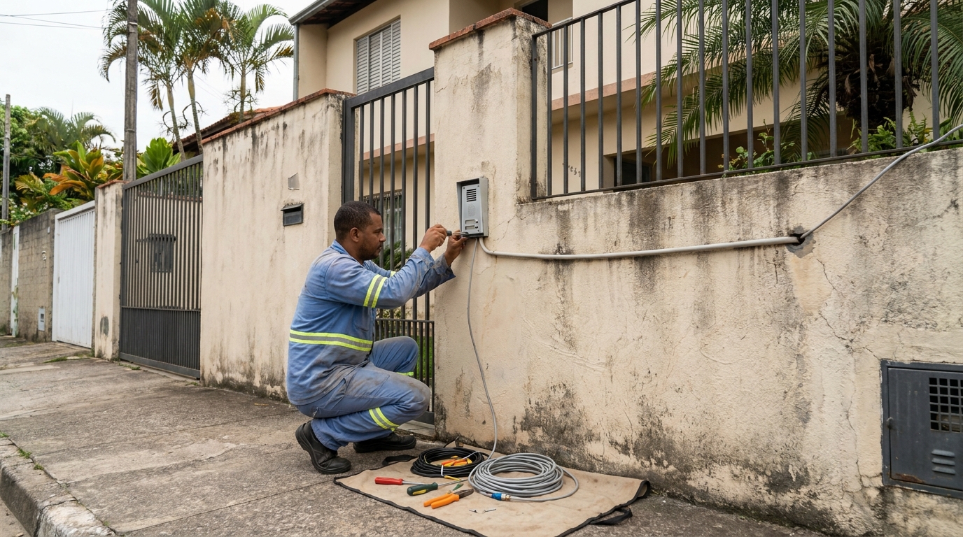 Instalacao de video porteiro em Volta Redonda‑RJ